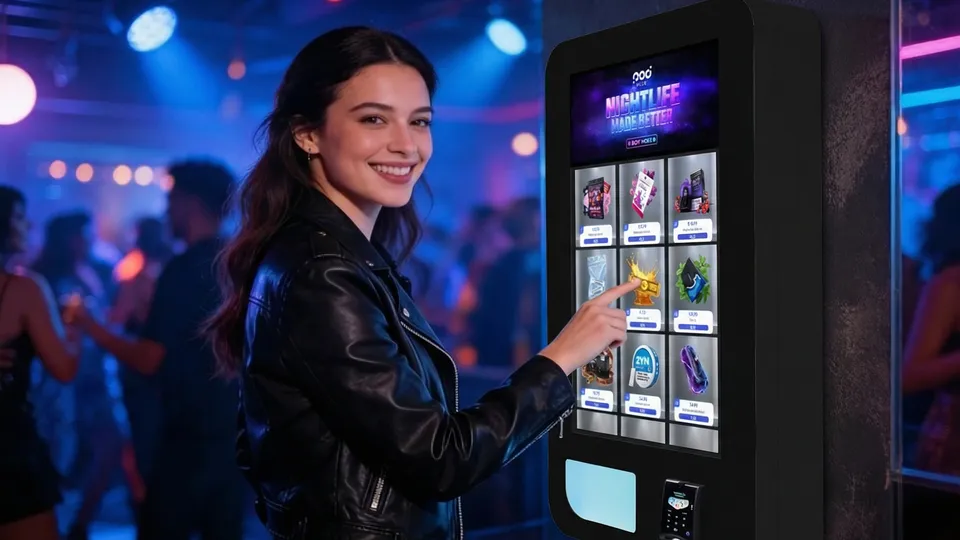 Nightlife vending machine in a club